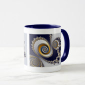 Mug Les yeux dans le ciel - Fractal (Devant droit)