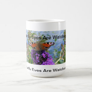 Mug Les yeux de papillon vous observent attaquer