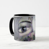 Mug Les yeux derrière le ventilateur oriental (Devant gauche)
