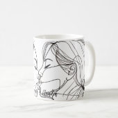 Mug Lesbian Kiss Elegant Couple (Devant droit)