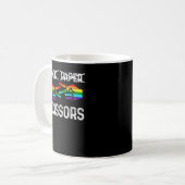 Mug Lesbian Pride Rock Paper Scissors Funny LGBTQ Rain (Devant gauche)