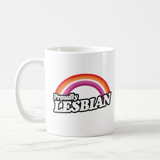 Mug Lesbienne et fière (Gauche)