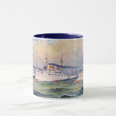 Mug "L'escadron blanc" United States Navy, 1893 (Centre)