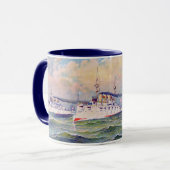 Mug "L'escadron blanc" United States Navy, 1893 (Devant gauche)