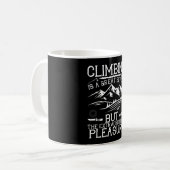 Mug L'Escalade de l'alpinisme est un grand effort (Devant gauche)