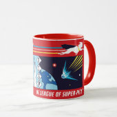 Mug L'espace extra-atmosphérique de Krypto vers la mét (Devant droit)