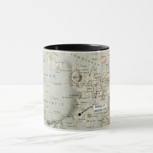 MUG L'ESPACE : LUNE MAP, 1972 (Centre)