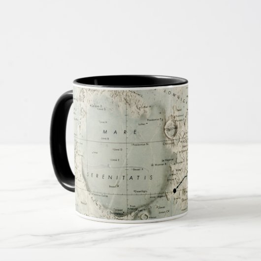 MUG L'ESPACE : LUNE MAP, 1972 (Devant gauche)
