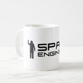 Mug L'espace machine le logo blanc classique de Se de (Devant gauche)