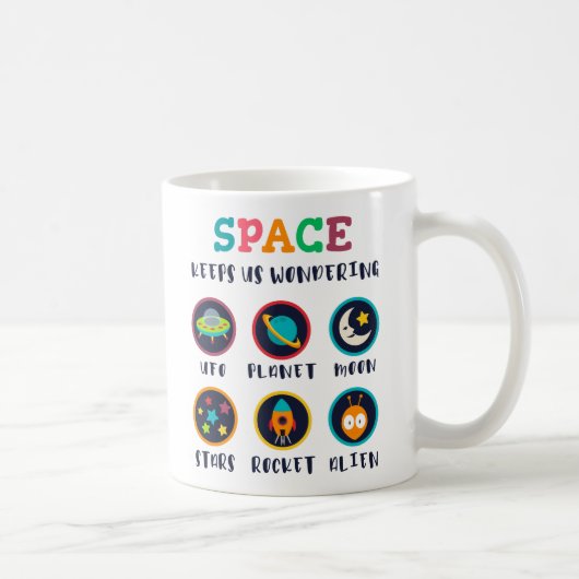 Mug L'espace nous fait nous poser des questions (Droite)