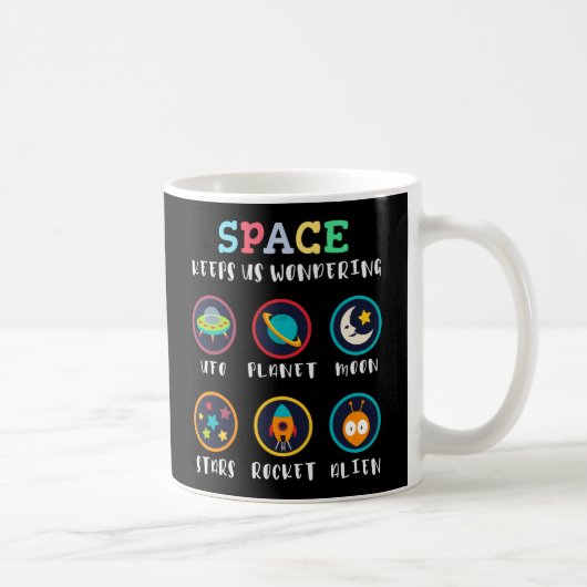 Mug L'espace nous fait nous poser des questions (Droite)