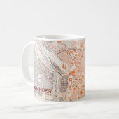 Mug L'Espagne : Carte de Madrid, C1920 (Devant gauche)