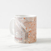 Mug L'Espagne : Carte de Madrid, C1920 (Devant gauche)