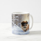 Mug L'Espagnol Tibétain Laissons Il Neige Noël (Devant droit)