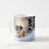 Mug L'Espagnol Tibétain Laissons Il Neige Noël (Devant gauche)
