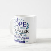 Mug L'espérance est plus forte que les circonstances M (Devant gauche)