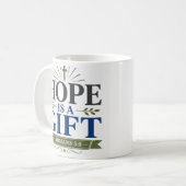 Mug L'espérance est un don dévotion quotidienne de foi (Devant gauche)