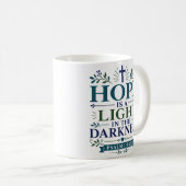 Mug L'espérance est une lumière dans les ténèbres Foi (Devant droit)