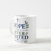 Mug L'espérance n'est jamais perdue Citation d'espéran (Devant gauche)