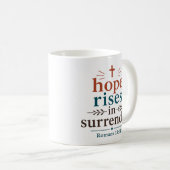 Mug L'espérance se lève dans l'abandon des Écritures c (Devant droit)