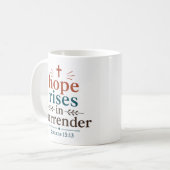 Mug L'espérance se lève dans l'abandon des Écritures c (Devant gauche)