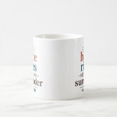 Mug L'espérance se lève dans l'abandon des Écritures c (Centre)