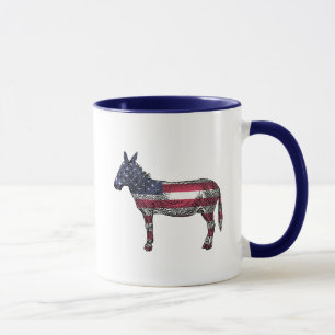 Mug L'espoir et le changement Démocrate Donkey Politic