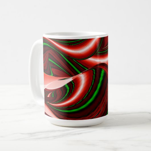 Mug L'esprit d'amour et d'espoir Abstrait 3D Rainbowar (Devant gauche)