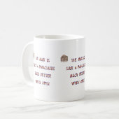 Mug L'esprit est comme un parachute ; cela fonctionne (Devant gauche)