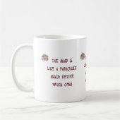 Mug L'esprit est comme un parachute ; cela fonctionne (Gauche)