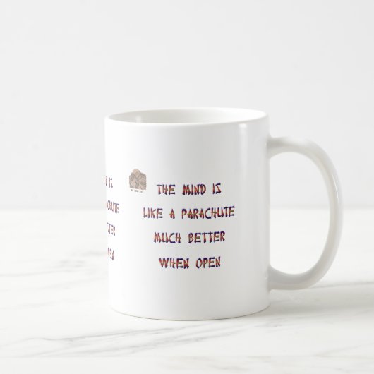 Mug L'esprit est comme un parachute ; cela fonctionne (Droite)