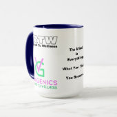 Mug L'esprit est tout. Musique vitagène (Devant gauche)