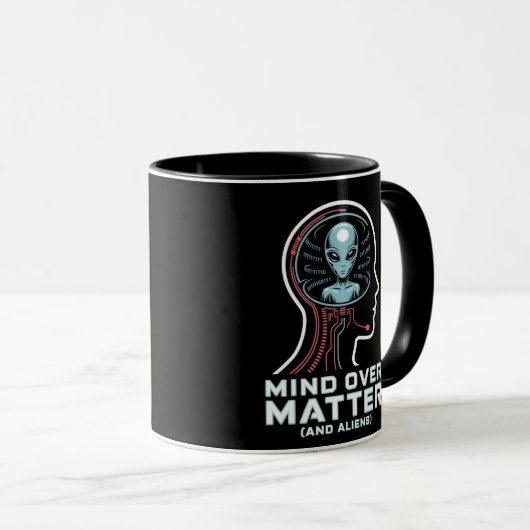 Mug L'esprit sur la matière Alien chef Binary Circuit (Devant droit)