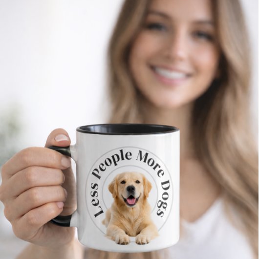 Mug Less People, More Dogs – Minimalist Dog Lover