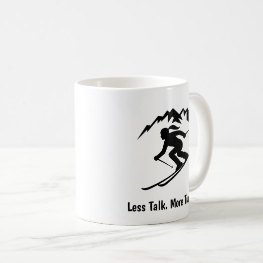 Mug "Less Talk. More Turns." (Devant droit)