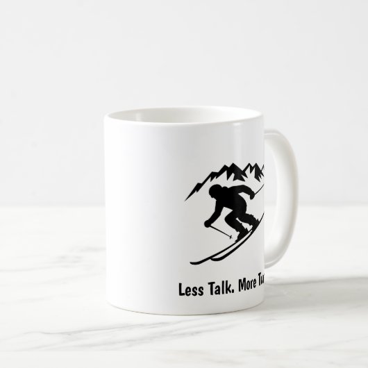 Mug "Less Talk. More Turns." (Devant droit)