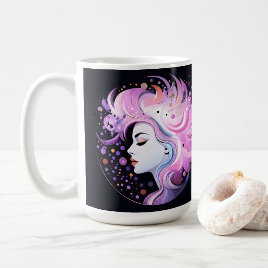 Mug "L'Essence de l'Élégance" Beauté Féminine (Avec donut)