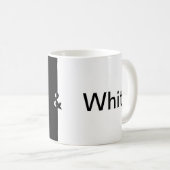 Mug L'essence du design "noir & blanc" (Devant droit)