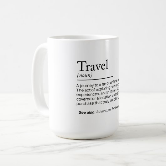 Mug L'essence du voyage (Devant gauche)