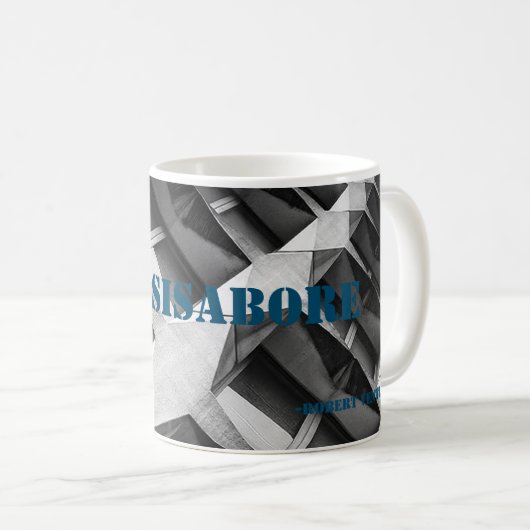 Mug #lessisabore (Devant droit)