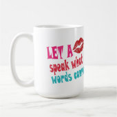 Mug Let a kiss speak what words cannotT-Shirt (Gauche)