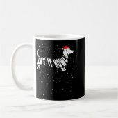 Mug Let It Howl Snow Funny Pun Winter Dachshund Mom Ch (Gauche)