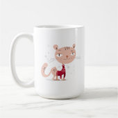 Mug Let It Snow - Chat mignon en Sweat d'hiver (Gauche)