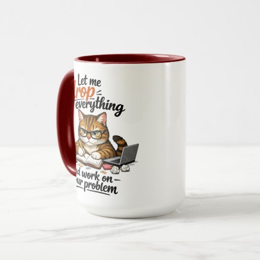 Mug Let Me Drop Everything Cat (Devant gauche)