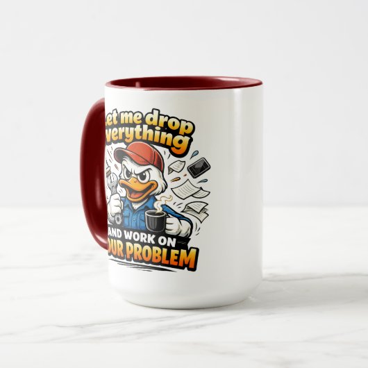 Mug Let Me Drop Everything duck (Devant gauche)