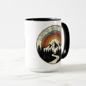 Mug Let’s Get Lost Retro Mountain Adventure Outdoor (Devant droit)