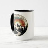 Mug Let’s Get Lost Retro Mountain Adventure Outdoor (Devant gauche)