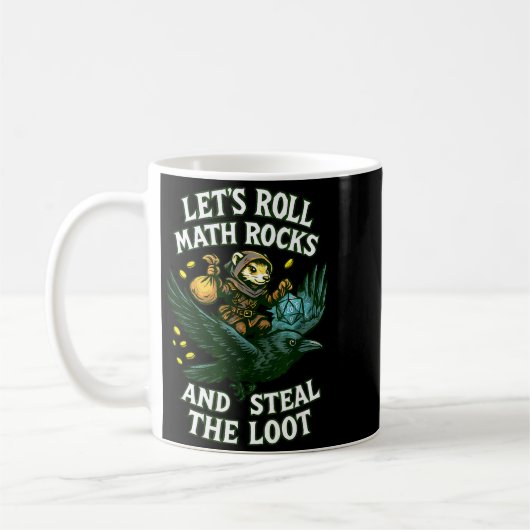Mug Let’s Roll Math Rocks And Steal The Loot Rogue Cro (Gauche)