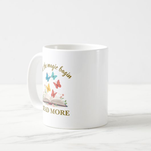 Mug Let the Magic Begin Read More (Devant gauche)