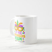 Mug Let The Shenanigans Begin Mardi Gras Mask (Devant gauche)